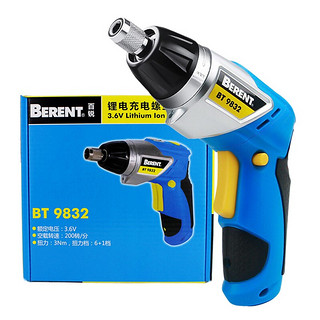 BERENT 百锐 BT9832 电动螺丝刀  3.6V 送加磁器