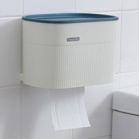 欧润哲 浴室纸巾架 吸壁式卫生间置物架 免打孔壁挂式纸巾盒