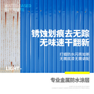 卡度（KADU）水性金属漆二代快干净味防锈铁栏杆门窗暖气片翻新改色 GL04古铜金 1L