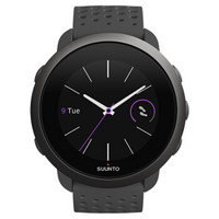 颂拓（SUUNTO）智能手表Suunto3芬兰印象时尚运动心率手表来电提醒 室内健身睡眠监测防水手表经典全黑