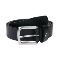 TRUSSARDI JEANS杜鲁萨迪男士黑色皮质针扣腰带71C601 19 115