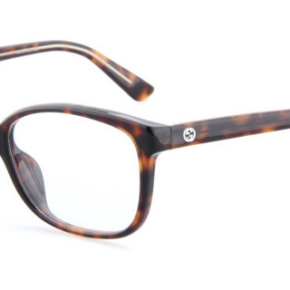 GUCCI 古驰 女款亚洲版玳瑁色光学眼镜架眼镜框 GG3734/F HNZ 140mm