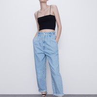 ZARA TRF 03253314800 女士吊带短上衣
