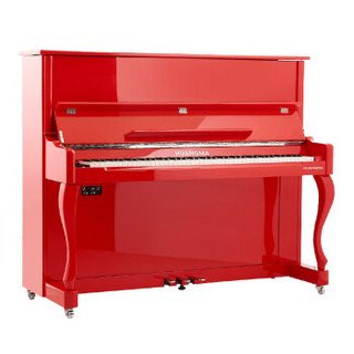 皇玛（HUANGMA） 电钢琴HD-L123专业初学钢琴钢琴 立式 专业级家用立式 红色
