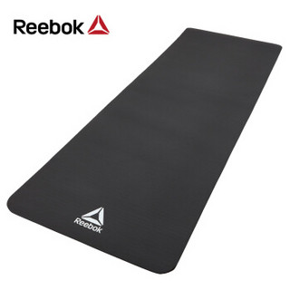 锐步（Reebok）进口瑜伽垫 男女防滑加厚健身垫 运动毯子环保NBR地垫 RAMT-11014BK 黑色-7mm