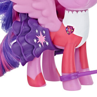 孩之宝(Hasbro)小马宝莉女孩儿童玩具玩偶公主生日礼物  友谊学校紫悦E2492