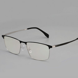 HAN 纯钛商务近视眼镜框架+1.60非球面防蓝光镜片