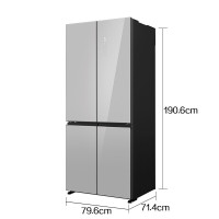 Panasonic 松下 NR-ED50CPP-S 十字对开门冰箱 498L