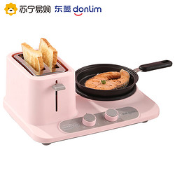 Donlim/东菱DL-3405烤面包机家用早餐机多功能三合一多士炉吐司机