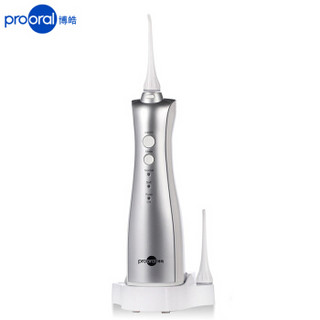 博皓（prooral）冲牙器/洗牙器/水牙线/洁牙器 非电动牙刷 便携式设计 5015 流光银