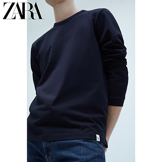 ZARA 新款 男装 长袖紧凑版型打底圆领T 恤 09240423401