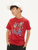 Gap 盖璞 000551233 男孩 Gap x Marvel漫威系列美国队长红色短袖T恤