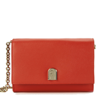 Furla 芙拉 1927 Mini 女款真皮链条包 红色