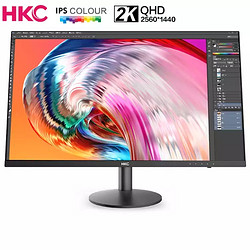 HKC/惠科 23.8英寸 2K高清广角屏 IPS窄边框直面 网吧家用 高清液晶电竞显示器 T248Q