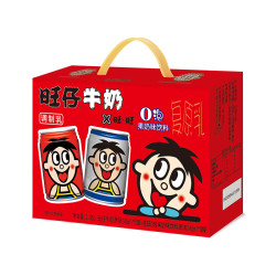 旺旺 旺仔牛奶O泡组合装 245ml*8罐 儿童牛奶*5+O泡*3 *5件