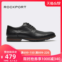 1号Rockport/乐步皮鞋男新款潮流德比鞋商务职业正装黑色皮鞋CH1980 *2件