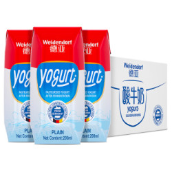 Weidendorf 德亚 常温原味酸牛奶 200ml*12盒 *5件