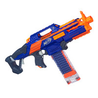 孩之宝(Hasbro)NERF热火  男孩儿童玩具礼物礼盒 精英系列 超凡CS-18（蓝橙异色版）儿童户外玩具枪A4492