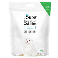 Lorde里兜1.5mm豆腐玉米猫砂2kg*4包 *3件