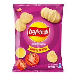 Lay's 乐事薯片 休闲零食 墨西哥鸡汁番茄味 135克 *15件