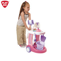 PLAYGO贝乐高 女孩玩具男孩过家家清洁工具打扫卫生扫把拖地手推车套装儿童玩具  3075