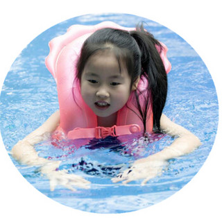 泳乐宝第六代立柱型游泳圈救生圈儿童成人学游泳背漂浮手臂圈 M红身高135-155cm