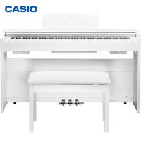 卡西欧 （CASIO）电钢琴 PX-870WE立式成年人儿童88键重锤考级时尚家居 智能APP互动分享