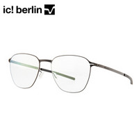 ic!berlin 德国进口眼镜框 男士超轻无螺丝无焊接薄纸钢金属眼镜架Biswind  black