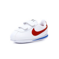 耐克（Nike）儿童鞋CORTEZ BASIC男女童运动鞋舒适轻便休闲鞋904769-103 白色/红色09C/26码