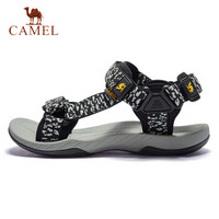 骆驼(CAMEL) 减震防滑耐磨透气涉水休闲鞋轻便透气防滑户外凉鞋沙滩鞋 A822162515 黑白 40