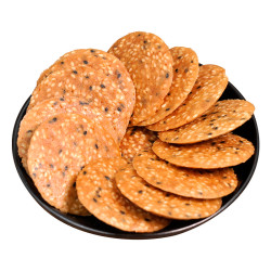 白黑芝麻饼干老式手工薄脆饼干芝麻酥片零食特产小吃