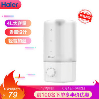 海尔（haier）加湿器 4升大容量 海尔轻音设计加湿器-94C1A