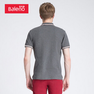 班尼路（Baleno）POLO衫男 弹力撞色领上衣T恤休闲男装 16E S