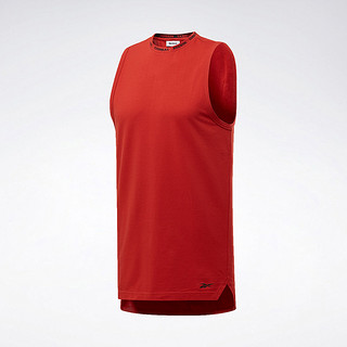 Reebok 锐步 PERFORATED COTTONTANK 男士运动T恤 FK2306 铁锈红色 L