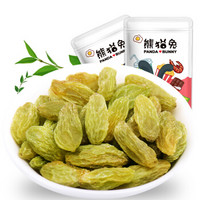 熊猫兔 新疆特产绿葡萄干 蓝宝石葡萄干蜜饯果干250g/袋 *14件