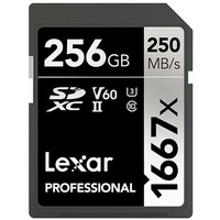 Lexar 雷克沙 Professional 1667x UHS-II U3 SD存储卡 256GB