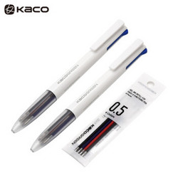 KACO EASY优写 多功能四合一中性笔 按动多色水笔0.5mm简约4色手帐笔 *14件