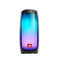 JBL PULSE4 音乐脉动四代 炫彩无线蓝牙音箱 户外便携低音炮音响 防水音箱 脉动3新款升级款 黑色