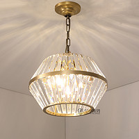 兰亭集势后现代水晶吊灯全铜客厅灯设计师创意鸟笼美式餐厅卧室灯