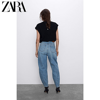 ZARA新款 女装 直筒中腰牛仔裤  06147052427