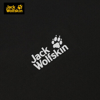 Jack Wolfskin/狼爪男装春夏新款户外运动舒适透气纯色圆领短袖T恤1805781 5819151-6000/黑色/亚码 XL