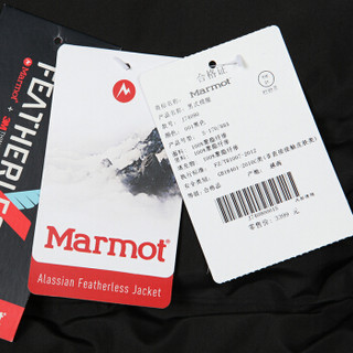 土拨鼠（Marmot） 秋冬户外防风保暖3M新雪丽男式棉服L74090 黑色001 M（欧码偏大）