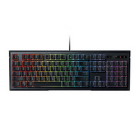 RAZER 雷蛇 雨林狼蛛 幻彩版 104键 有线薄膜键盘 黑色 RGB