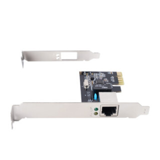 奥睿科(ORICO)千兆网卡PCI-E转RJ45扩展卡台式机主机箱电脑内置高速前置转接卡 PTR-1U