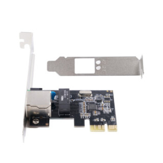 奥睿科(ORICO)千兆网卡PCI-E转RJ45扩展卡台式机主机箱电脑内置高速前置转接卡 PTR-1U