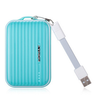 摩米士（MOMAX） 8400毫安梦想旅行箱移动电源充电宝 创意小巧便携 苹果安卓手机平板通用 湖水蓝