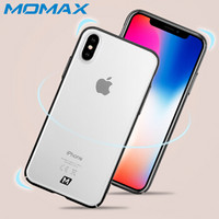 摩米士（MOMAX） iPhoneX手机保护壳保护套苹果X/10油彩气囊支架保护壳套装时尚男女款 黑色