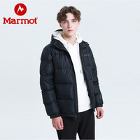 marmot/土拨鼠19秋冬新款男士轻便保暖拒水鹅绒700蓬时尚羽绒羽绒服 曜石黑001 L 欧码偏大