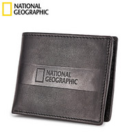 国家地理NATIONAL GEOGRAPHIC 男钱包短款新款零钱包票夹卡位 褐色