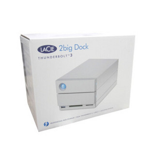 LaCie 桌面存储 2big 雷电2/雷电3 8T/12T/16T/20T 磁盘阵列（高速可靠） 雷电3 DOCK 8TB